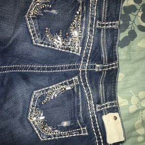 Women’s silver jeans